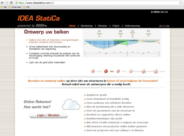 Login pagina ideastatica.be