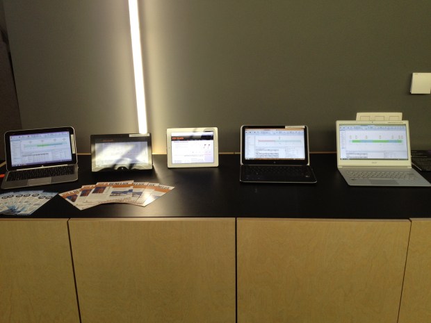 Deelnemers probeerden onze rekensoftware tijdens de studiedag